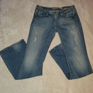 Boot cut distressed